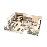 Maheshwaram Majestic Ravet 3 BHK Floor Plan Image